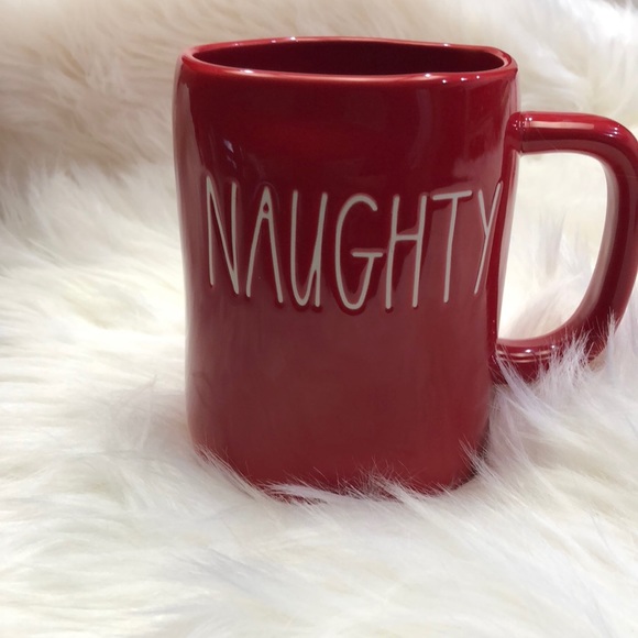 Rae Dunn Red Nice and Naughty Holiday Mug - Picture 7 of 8